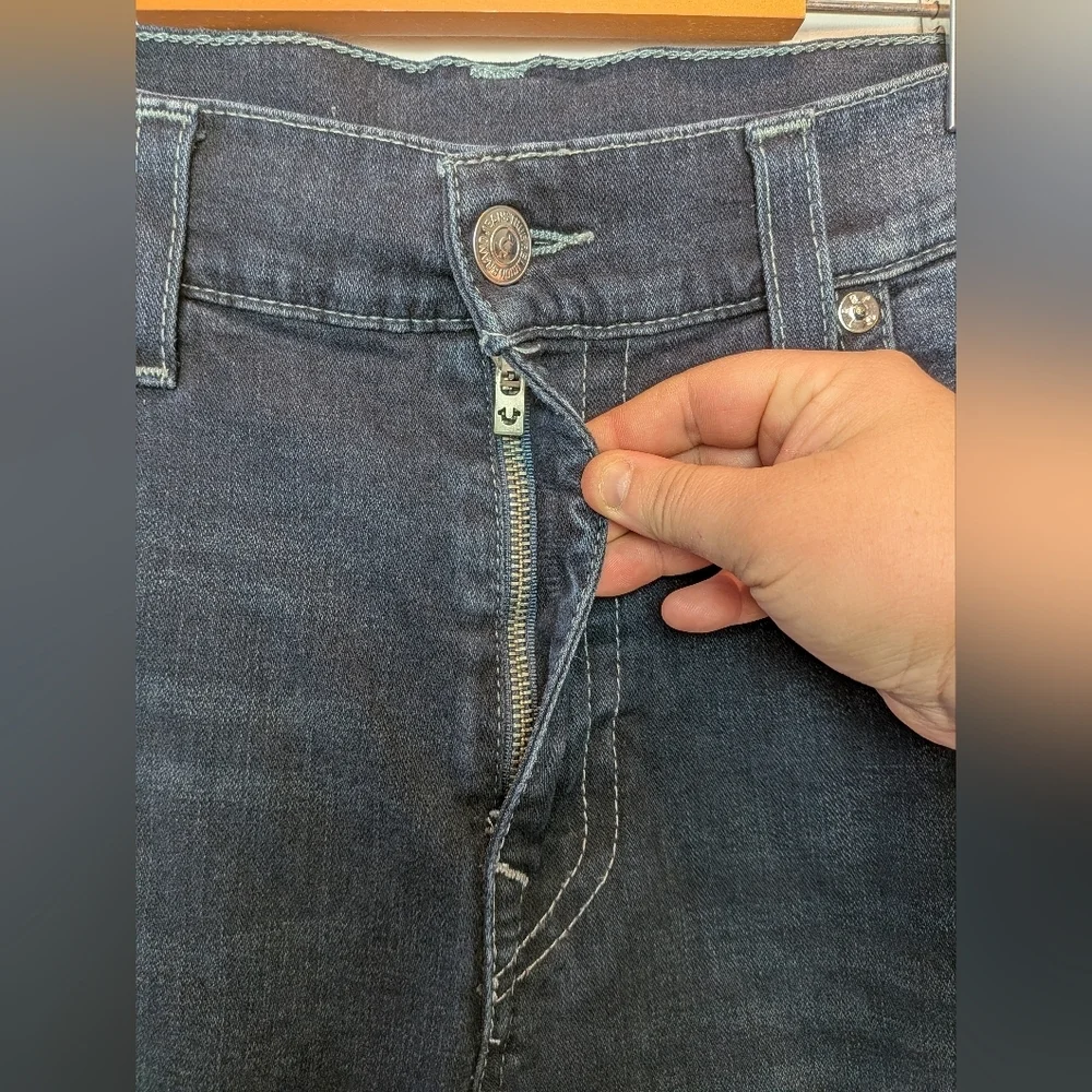 TRUE RELIGION Men Jeans Size 40 Rocco Relaxed Skinny - Picture 5 of 14